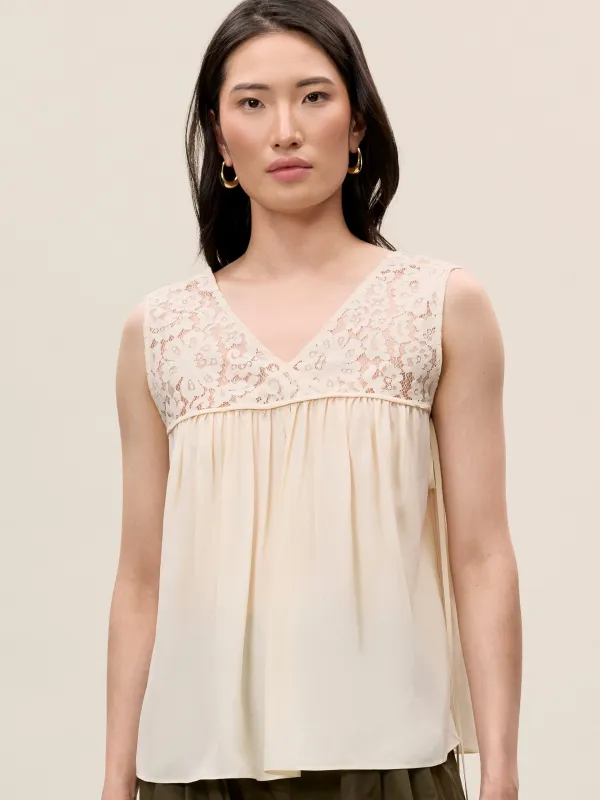 Marielle Lace Top sold by Rebecca Taylor