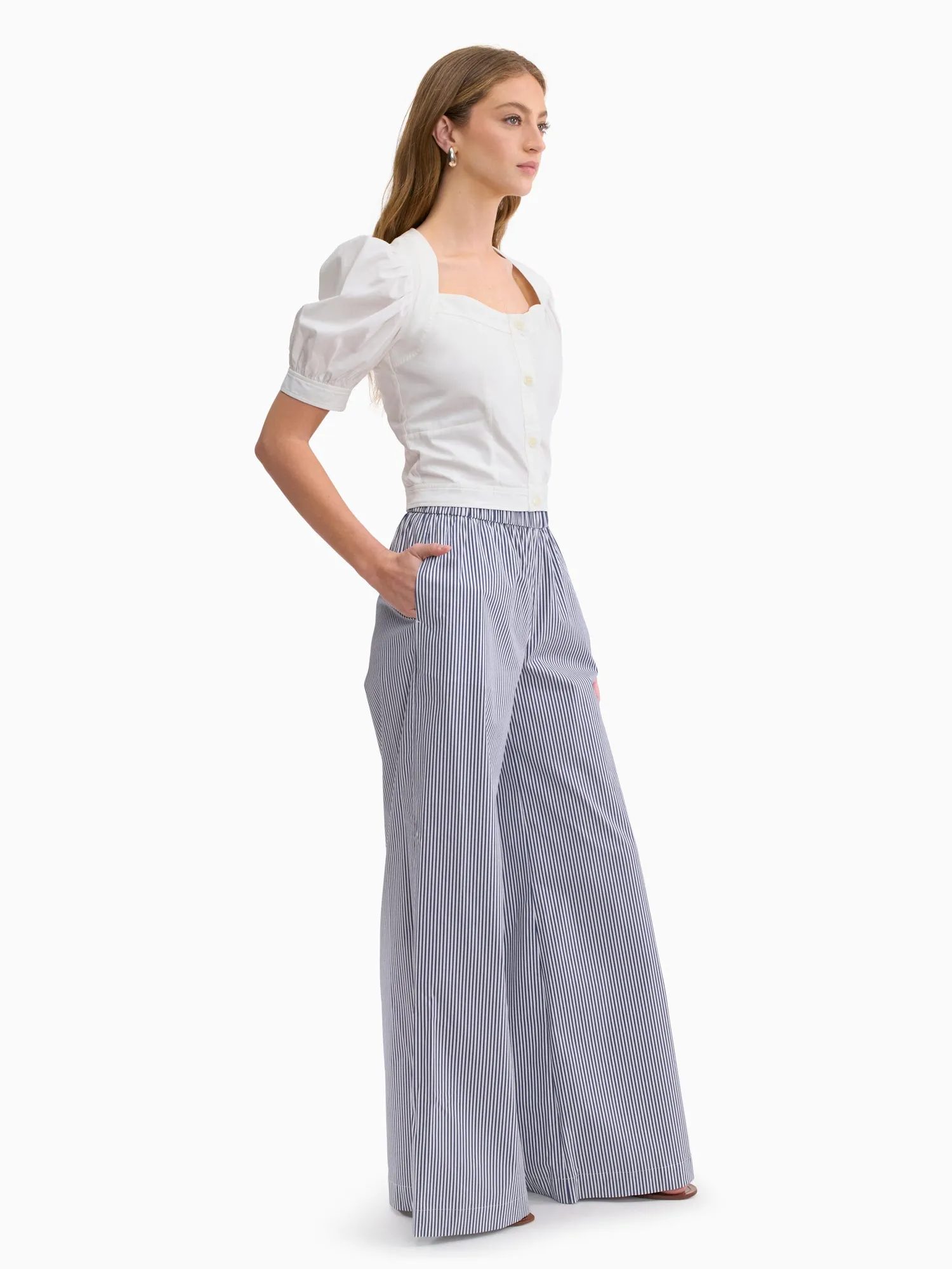 Joselene Poplin Pant sold by Rebecca Taylor product image thumbnail 2