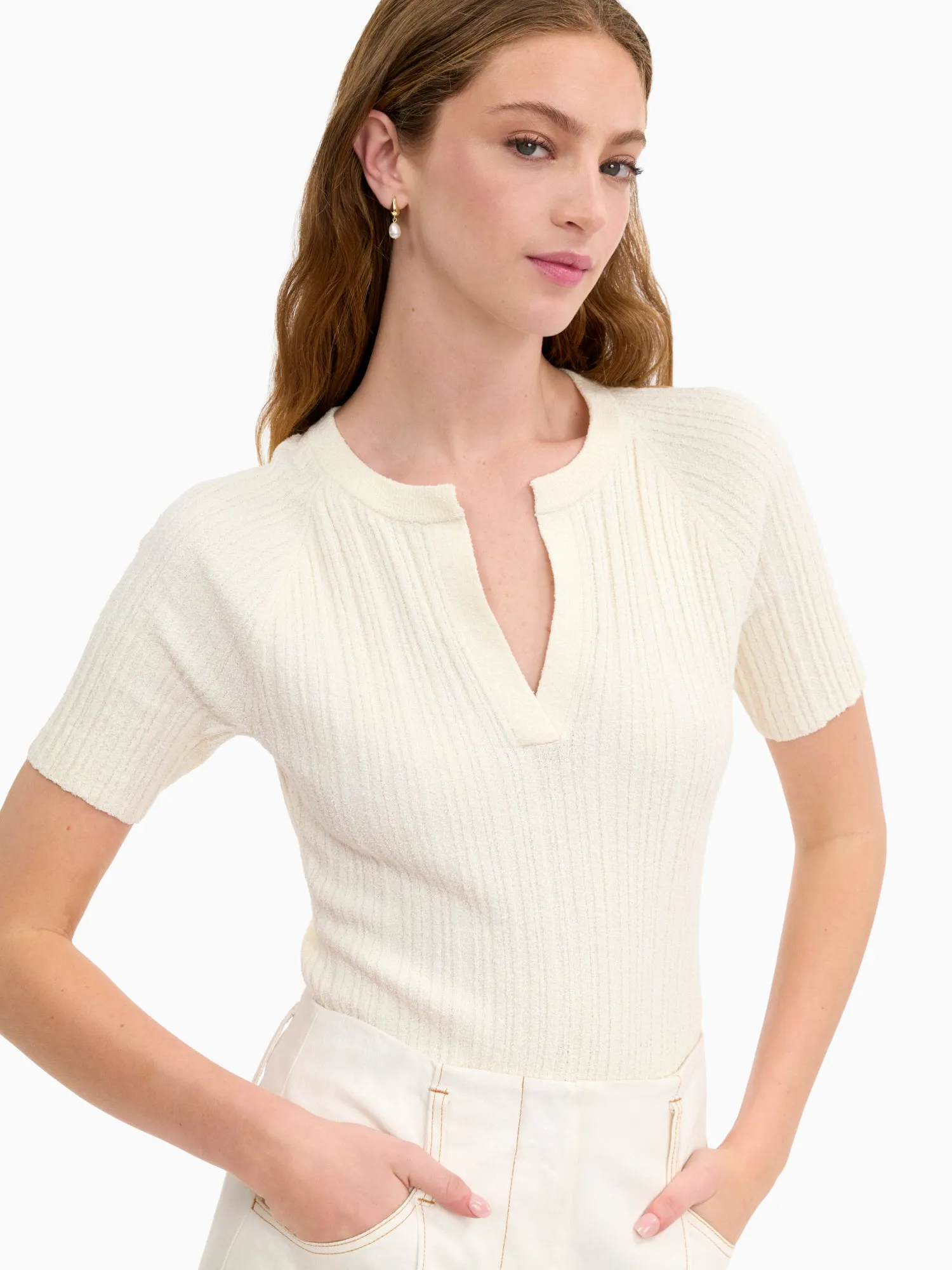 Boucle Knit Sweater sold by Rebecca Taylor product image thumbnail 4