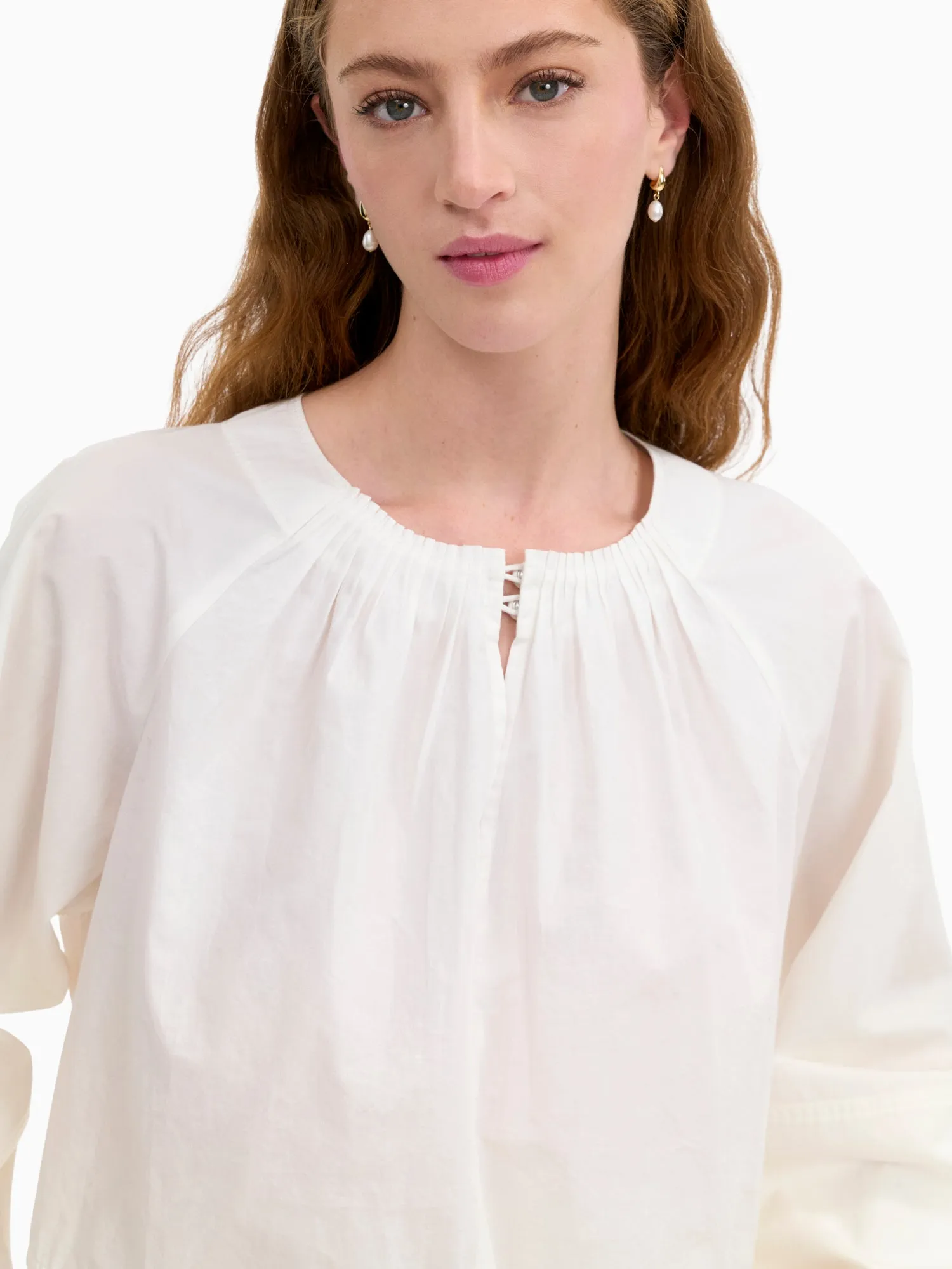 Brielle Cropped Poplin Top sold by Rebecca Taylor product image thumbnail 4
