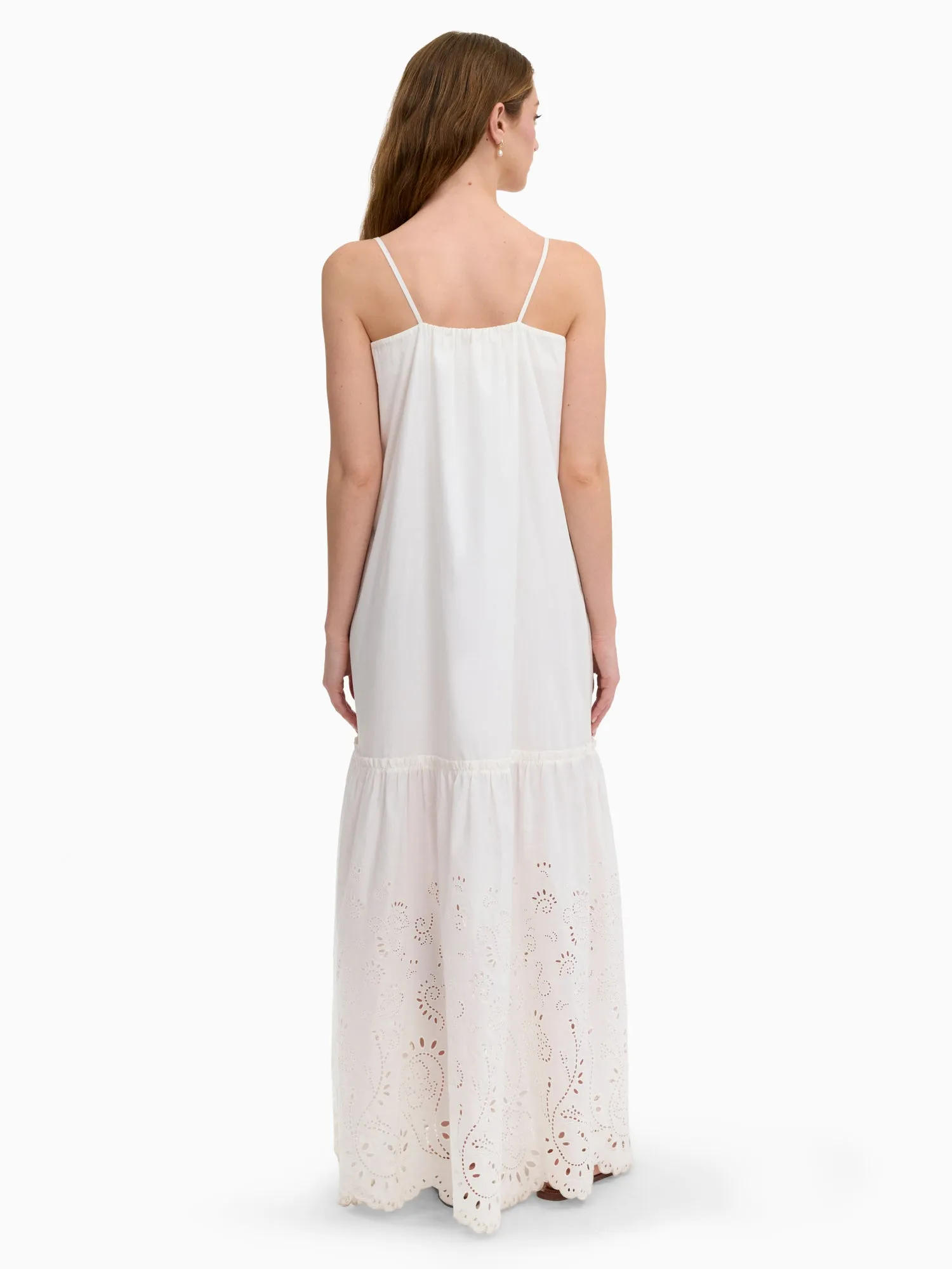 Brielle Poplin Eyelet Dress sold by Rebecca Taylor product image thumbnail 3