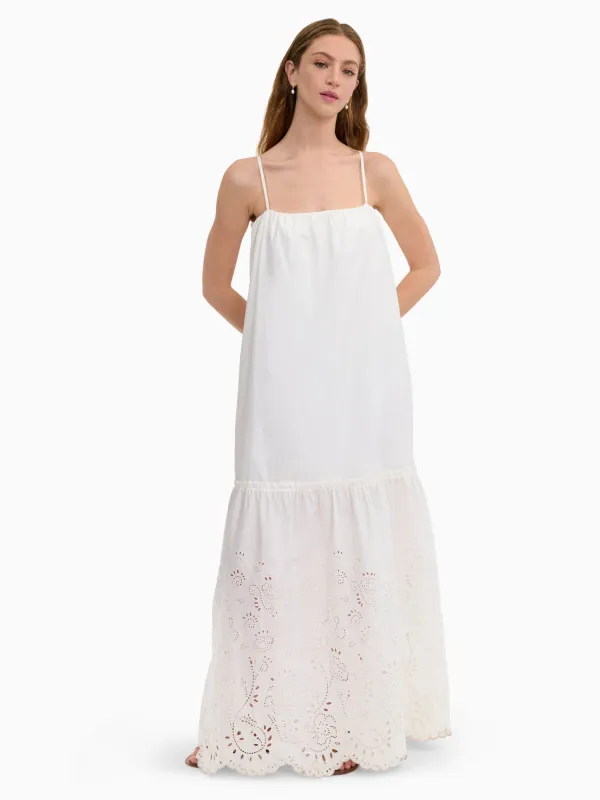 Brielle Poplin Eyelet Dress made by Rebecca Taylor