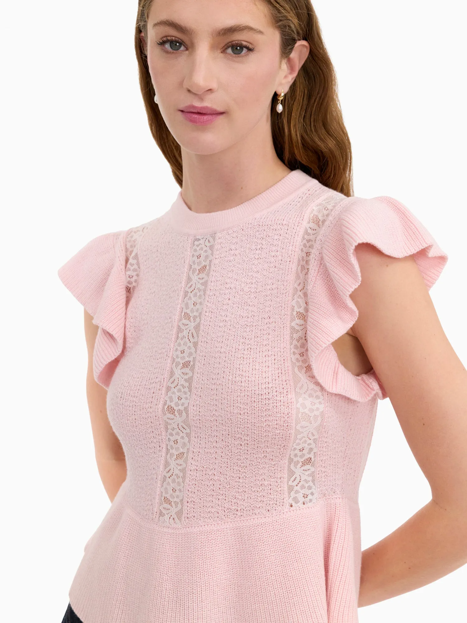 Rhea Lace Knit Sweater sold by Rebecca Taylor product image thumbnail 4