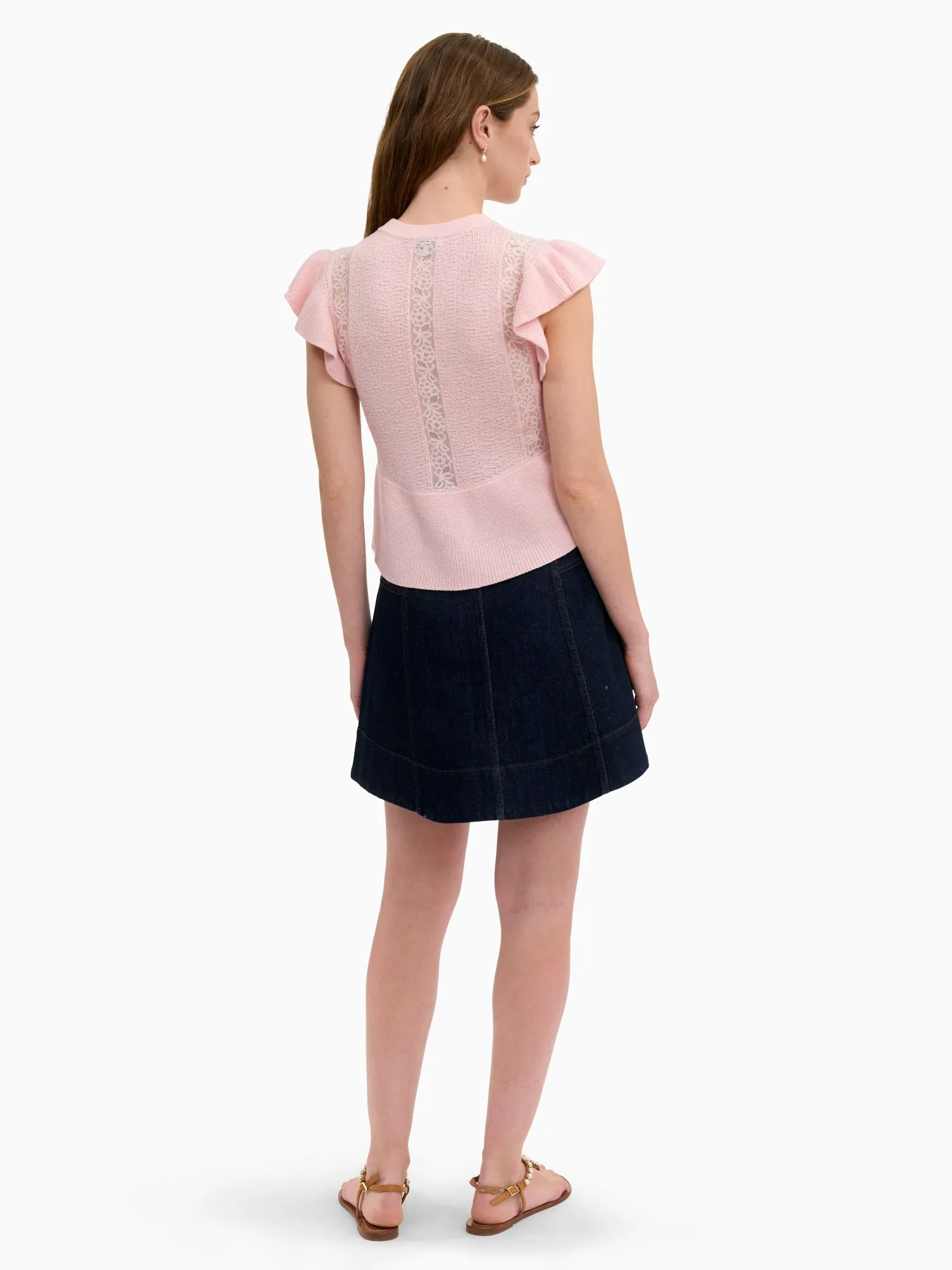 Rhea Lace Knit Sweater sold by Rebecca Taylor product image thumbnail 3