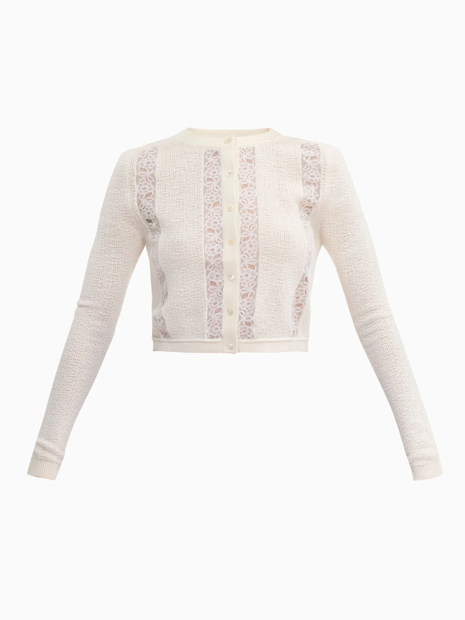 Rhea Lace Knit Cardigan sold by Rebecca Taylor product image thumbnail 5