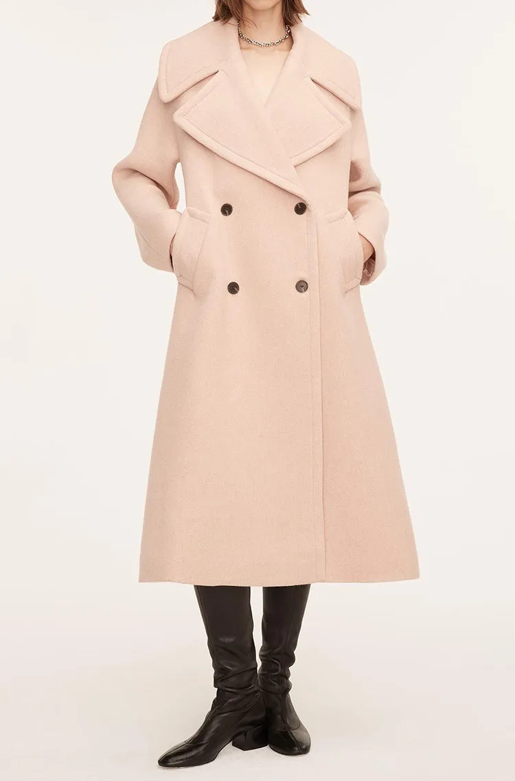 Wool Melton Trench Coat sold by Rebecca Taylor