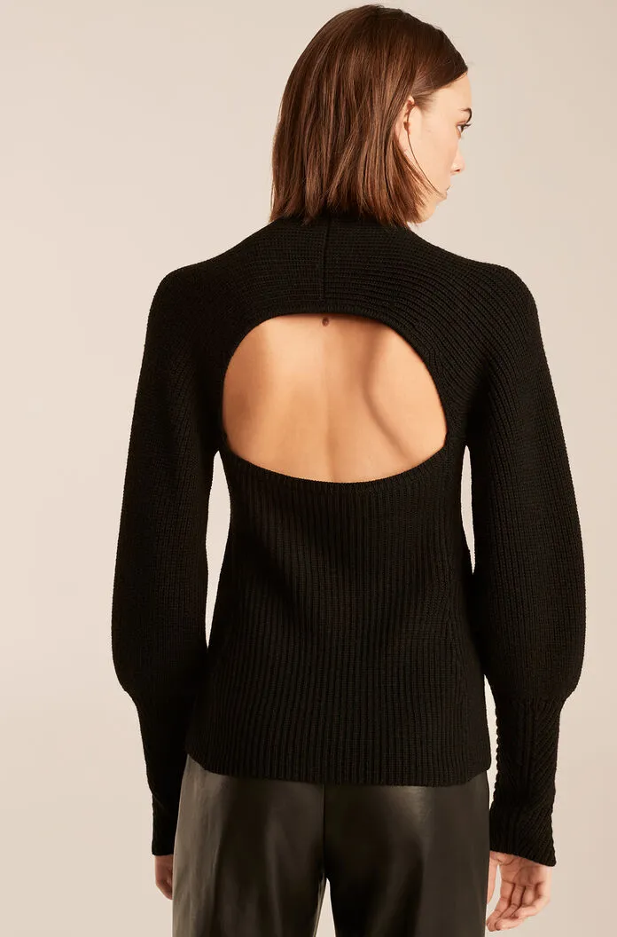 Backless Mock Neck sold by Rebecca Taylor