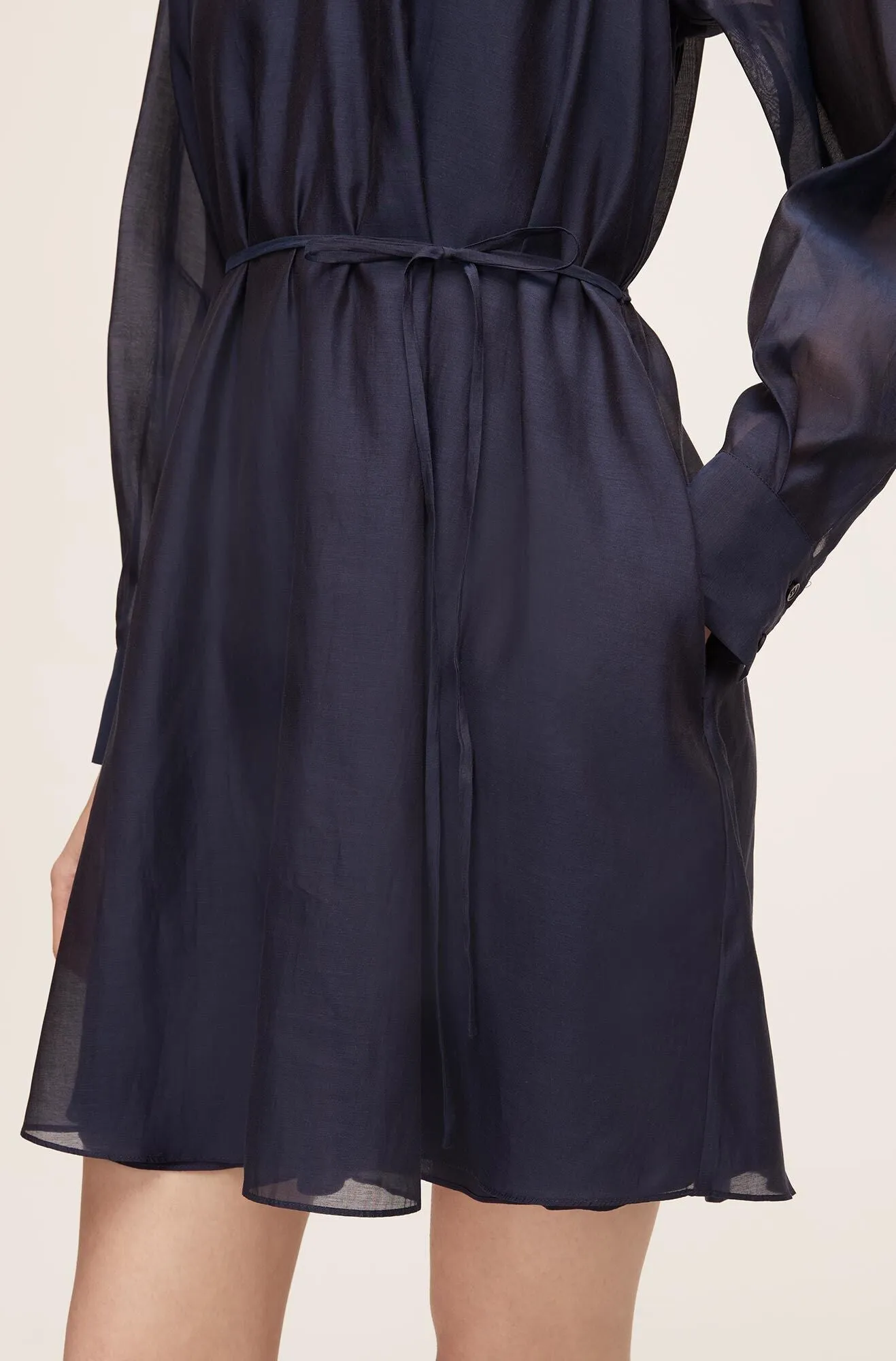 Long Sleeve Cotton Silk Dress sold by Rebecca Taylor product image thumbnail 4