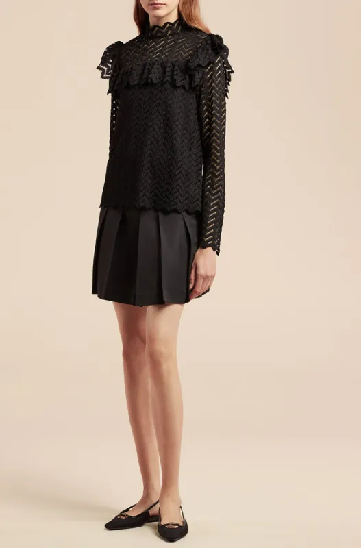 Chevron Lace Top sold by Rebecca Taylor