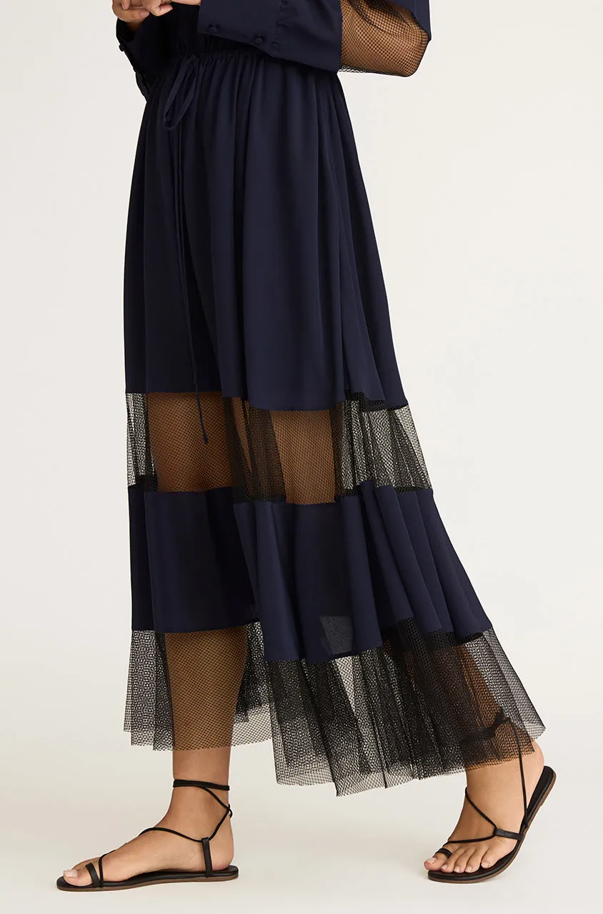 Crepe de Chine and Lace Shirt Dress sold by Rebecca Taylor product image thumbnail 4