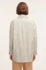 Yarn Dye Stripe Button Front Blouse sold by Rebecca Taylor