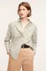 Yarn Dye Stripe Button Front Blouse sold by Rebecca Taylor