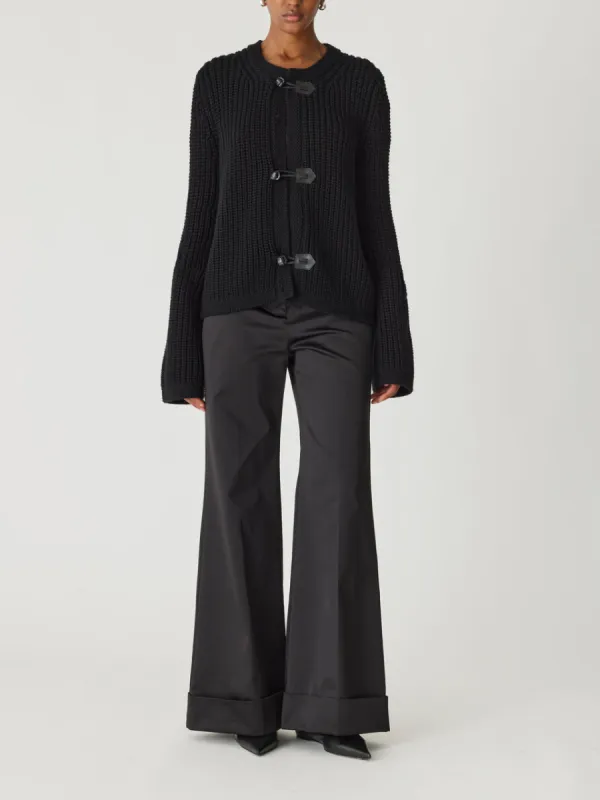 Novelty Wool Toggle Cardi sold by Rebecca Taylor