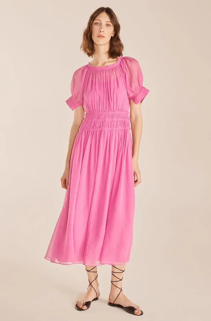 Short Sleeve Pleated Dress sold by Rebecca Taylor product image thumbnail 2