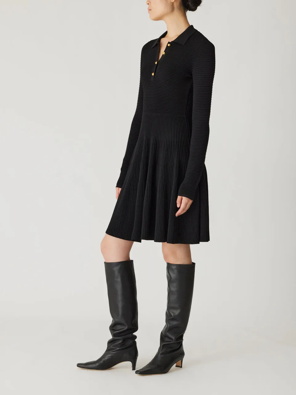 Ottoman Knit Ls Dress sold by Rebecca Taylor product image thumbnail 4