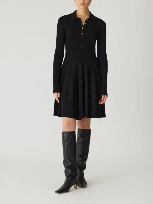 Ottoman Knit Ls Dress sold by Rebecca Taylor