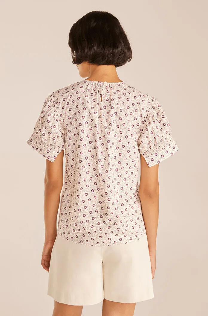Speckled Fleur Poplin Blouse sold by Rebecca Taylor product image thumbnail 2