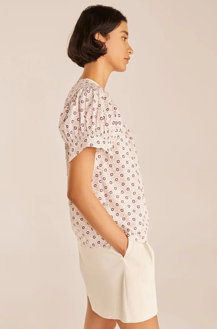 Speckled Fleur Poplin Blouse sold by Rebecca Taylor product image thumbnail 3