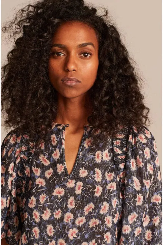 Thistle Fleur Flutter Sleeve Top sold by Rebecca Taylor