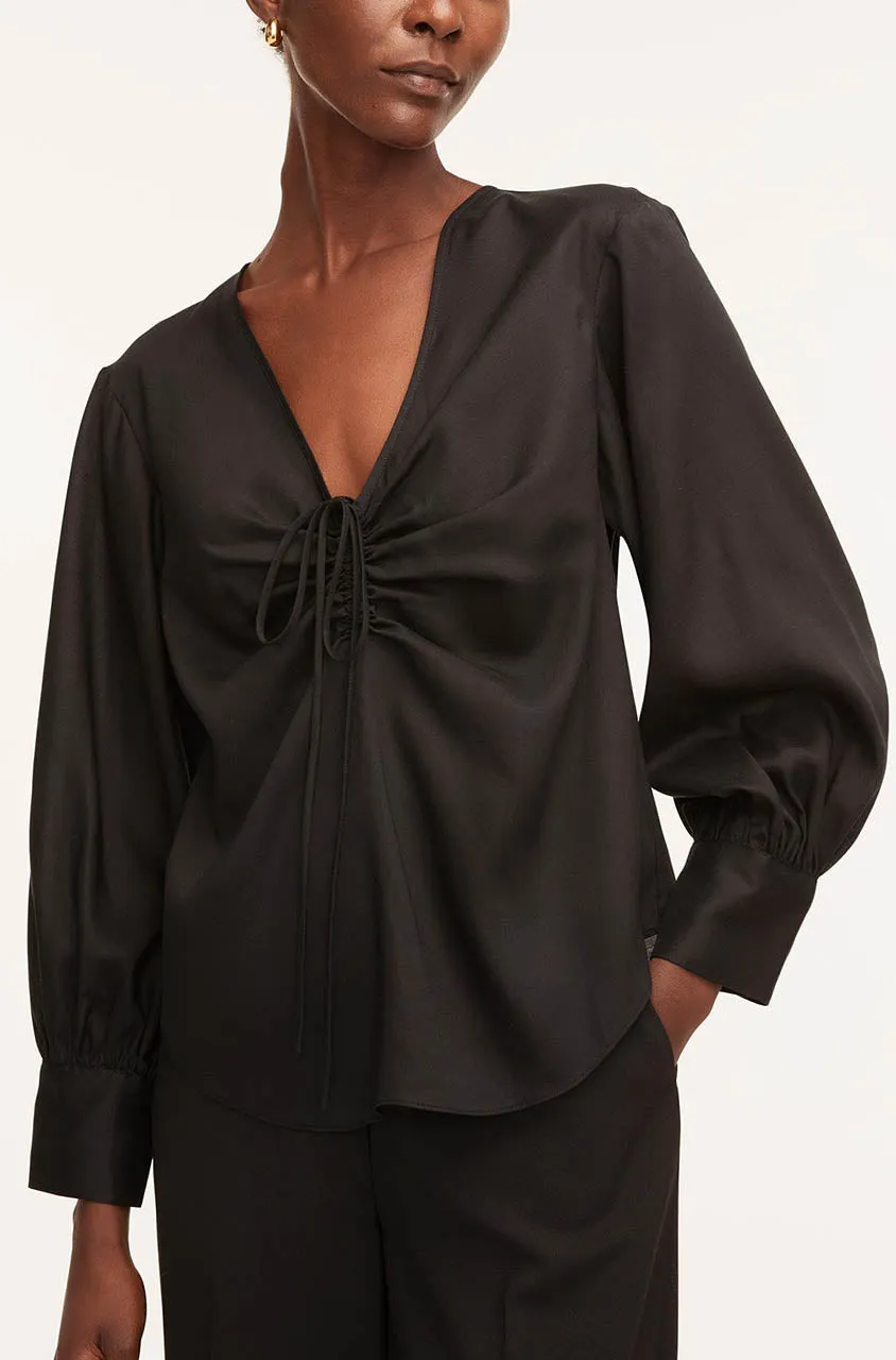 Drawstring Long Sleeve Blouse sold by Rebecca Taylor