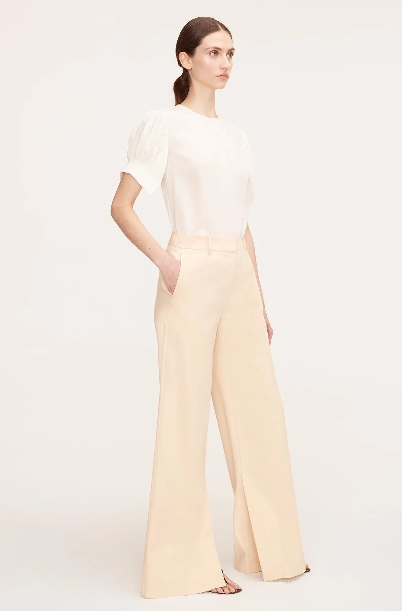 Cotton Suiting Flared Flared Trouser sold by Rebecca Taylor product image thumbnail 2
