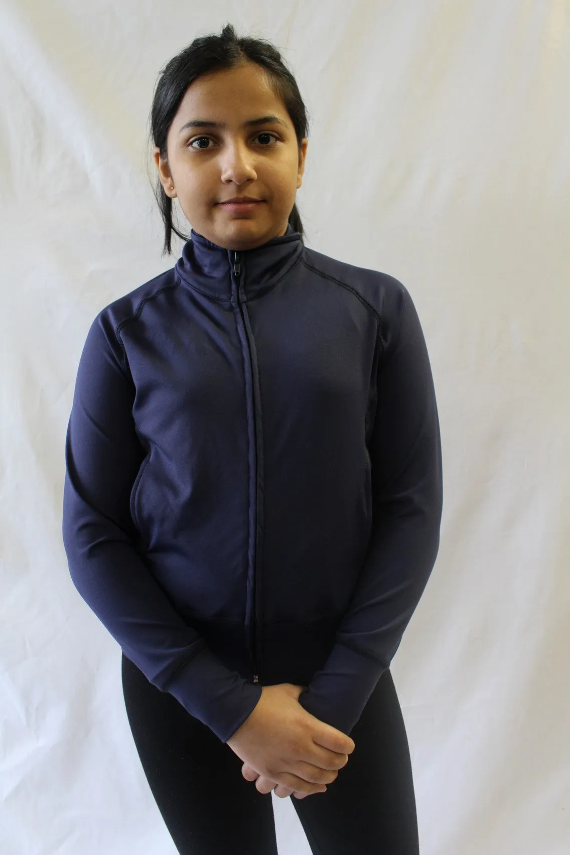Girls Fitted Full-zip Raglan Yoga Jacket sold by rebels