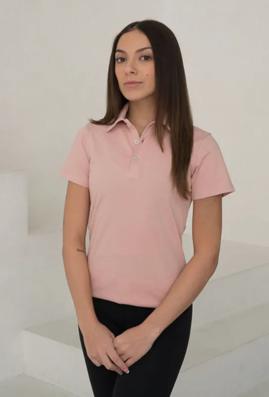 Ladies 3 Button Polo Top RA-4C sold by rebels