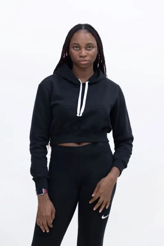 Ladies Crop Pullover Hoodie sold by rebels