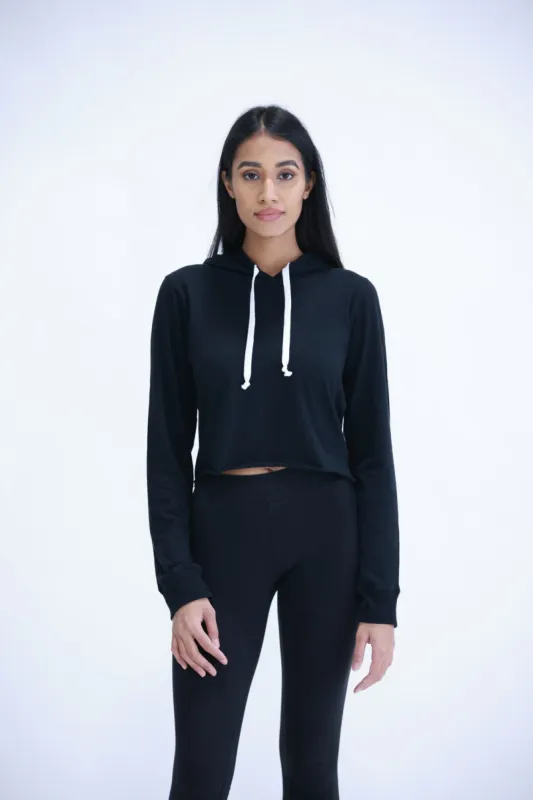 Youth Long Sleeve Crop Hoodie sold by rebels