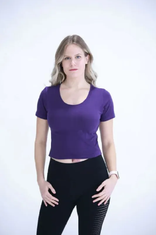 Ladies Short Sleeve Crop Tee RA-7J/ RA-7PS sold by rebels