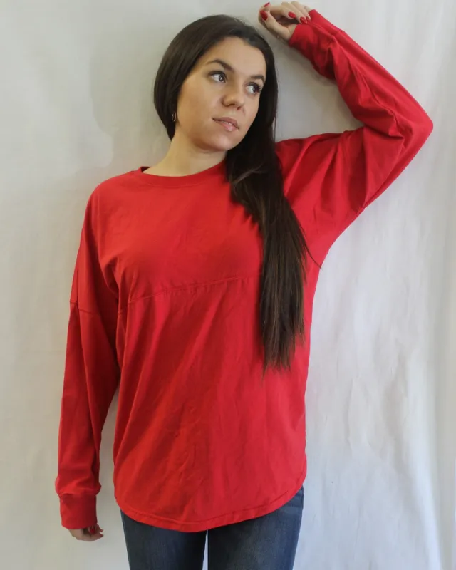 Ladies Long Sleeve Spirit Jersey Tee sold by rebels