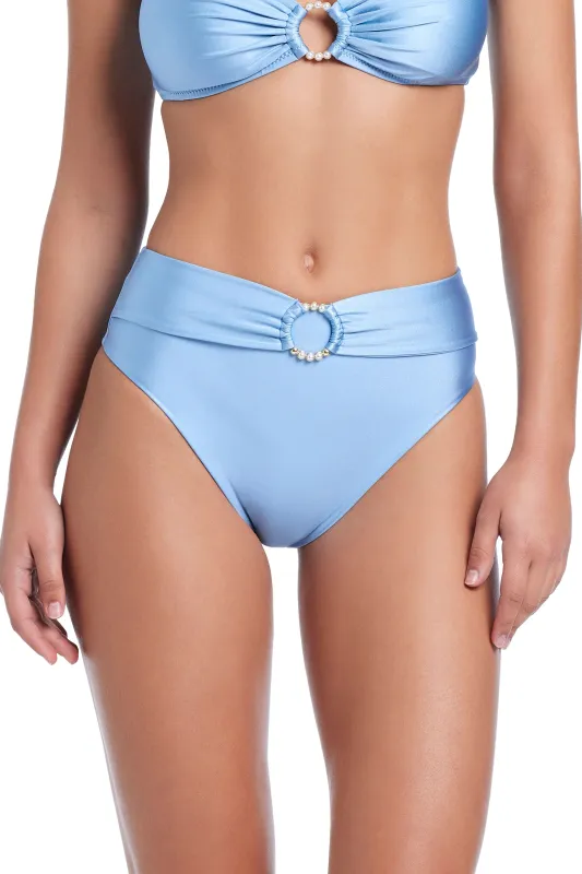 The Pearls Of Wisdom High Waist Bikini Bottom W Belt made by Red Carter