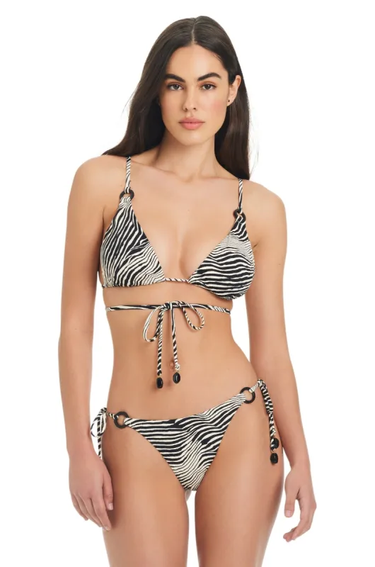 Women's High Contrast Triangle Bikini Top sold by Red Carter