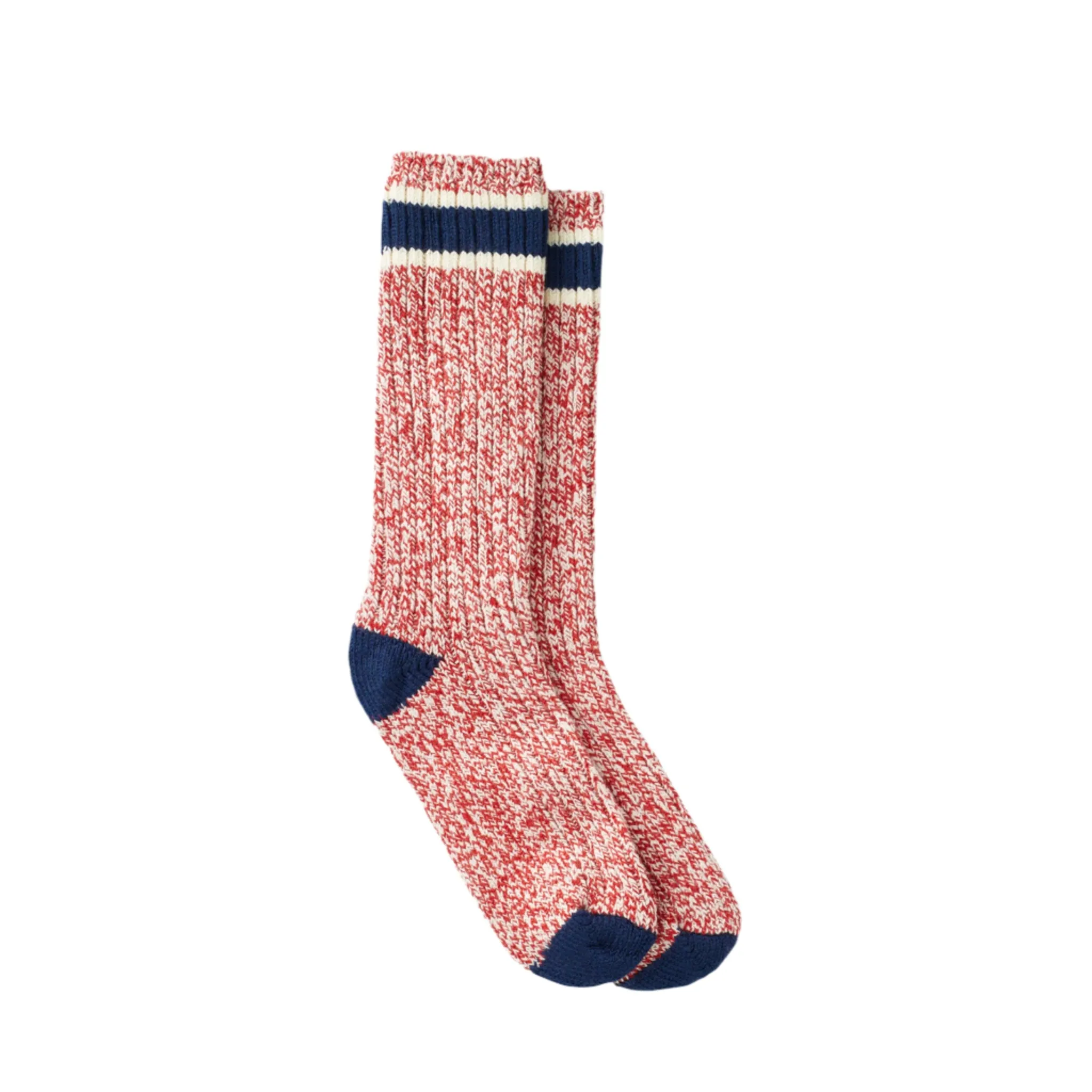 Red Wing Striped Wool Ragg Crew Sock Red/Navy 97331 sold by Red Wing Shoes