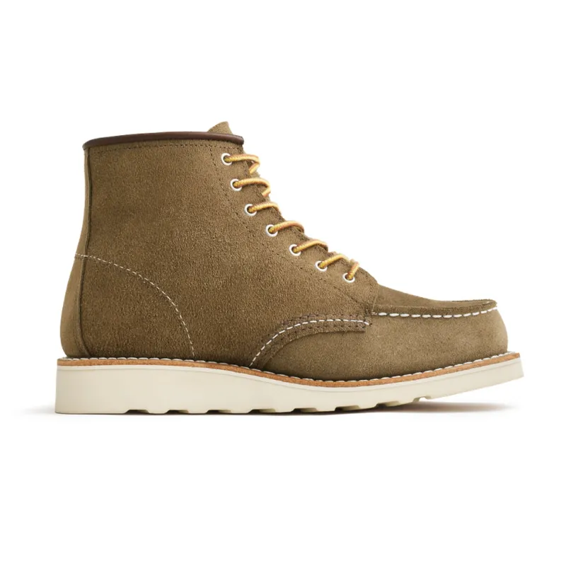 6-Inch Moc Toe Women's Boots 3377 - Olive Mohave sold by Red Wing Shoes