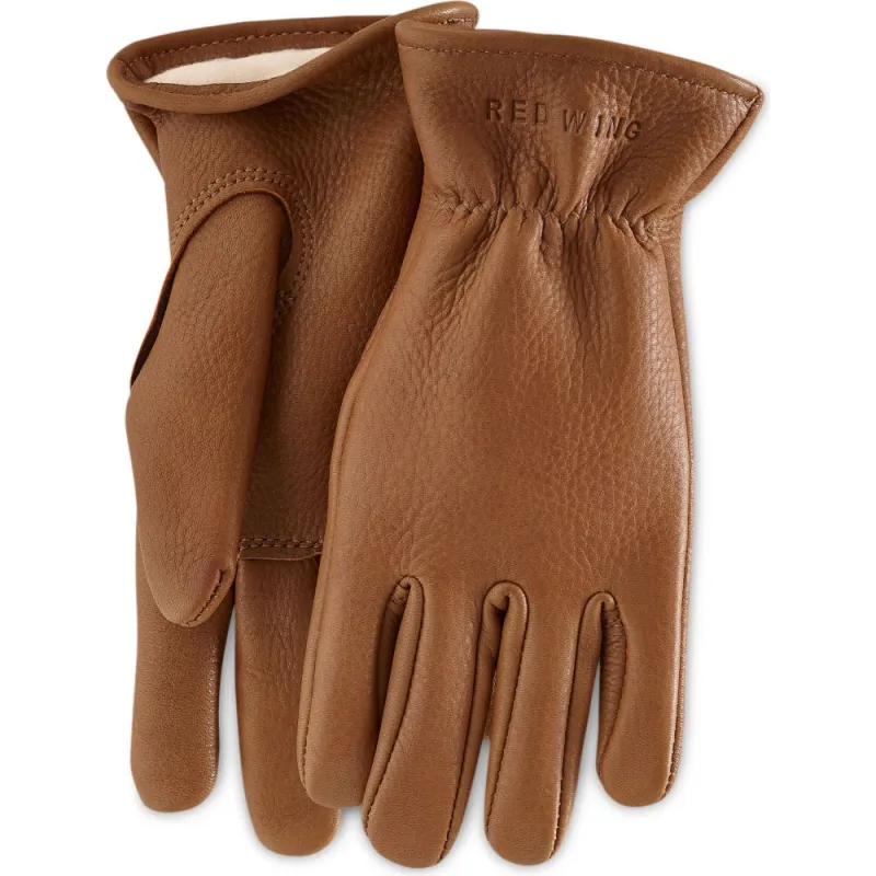 Nutmeg Buckskin Leather Lined Glove 95230 sold by Red Wing Shoes