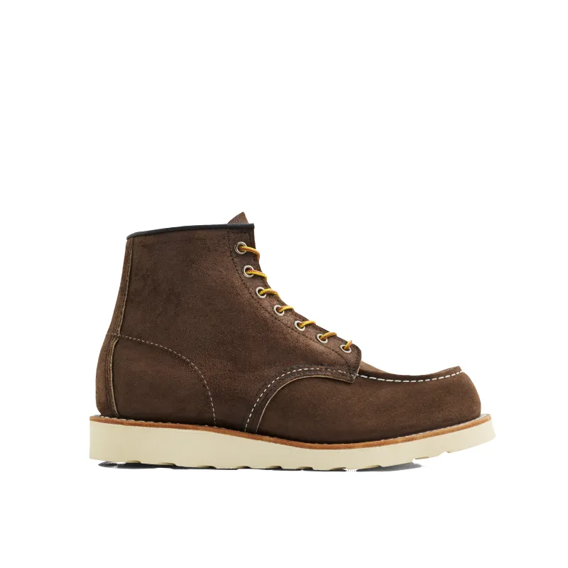 Red Wing Classic Moc Toe Boots 8836 - Chocolate Muleskinner Roughout sold by Red Wing Shoes