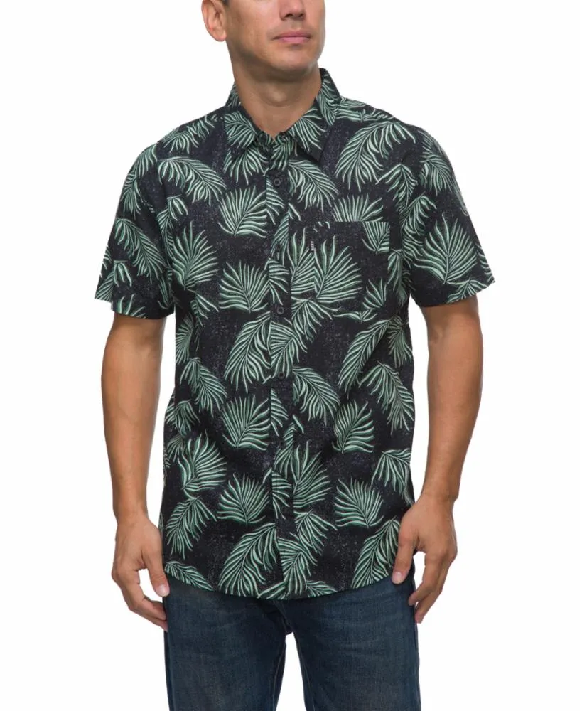 Reef Apparel Men CULBER SS WOVEN CAVIAR sold by Reef