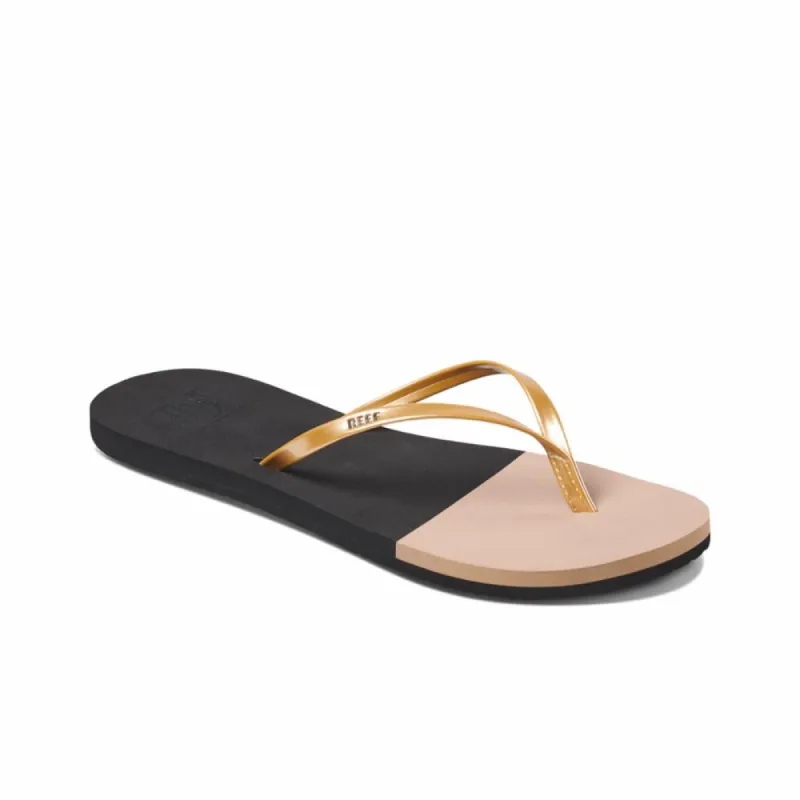 Reef Women BLISS TOE DIP BLACK/GOLD sold by Reef