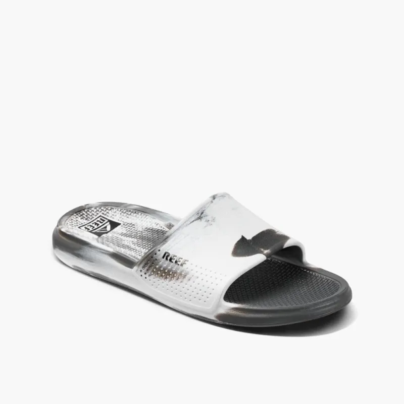 Reef Men OASIS SLIDE WHITE/GREY MARBLE sold by Reef