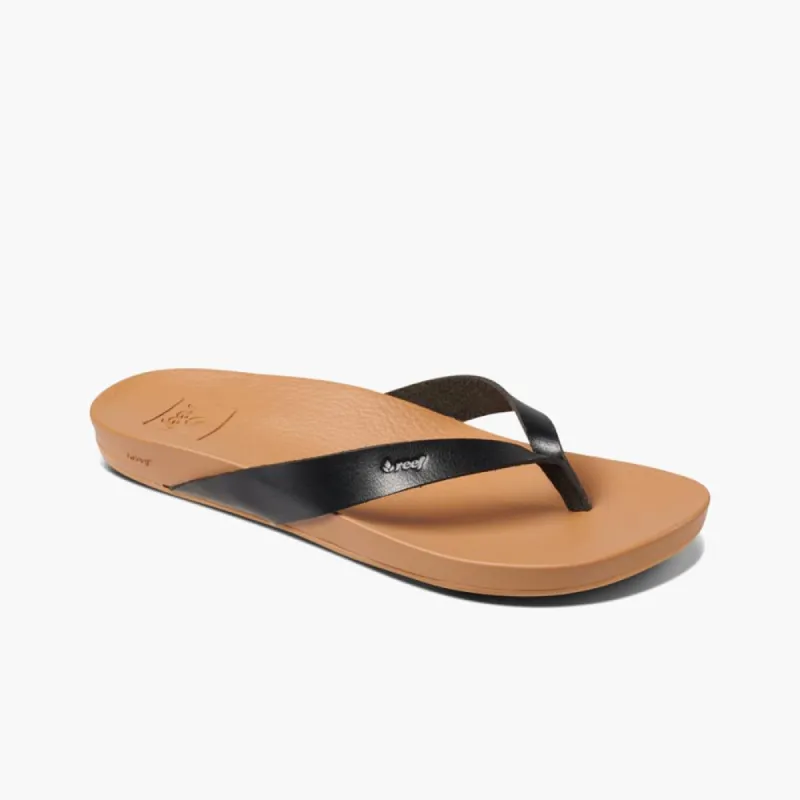 Reef Women CUSHION COURT BLACK/NATURAL sold by Reef