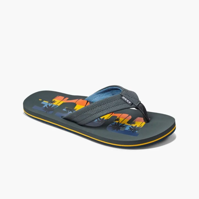 Reef Men REEF WATERS GREY PALM WORD sold by Reef