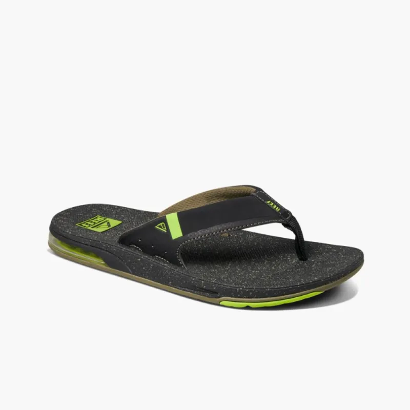 Reef Men FANNING LOW BLACK / LIME GREEN sold by Reef