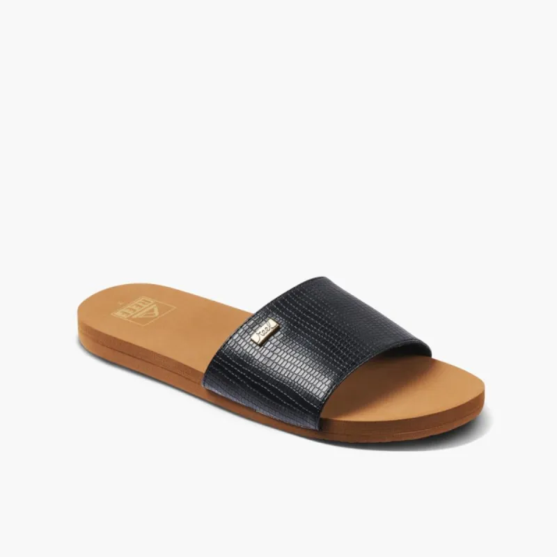 Reef Women BLISS NIGHTS SLIDE BLACK/TAN sold by Reef