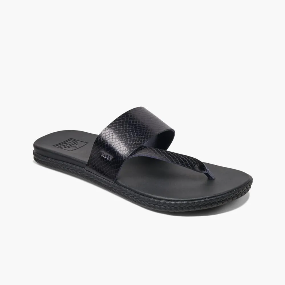 Reef Women CUSHION SOL BLACK/SNAKE sold by Reef