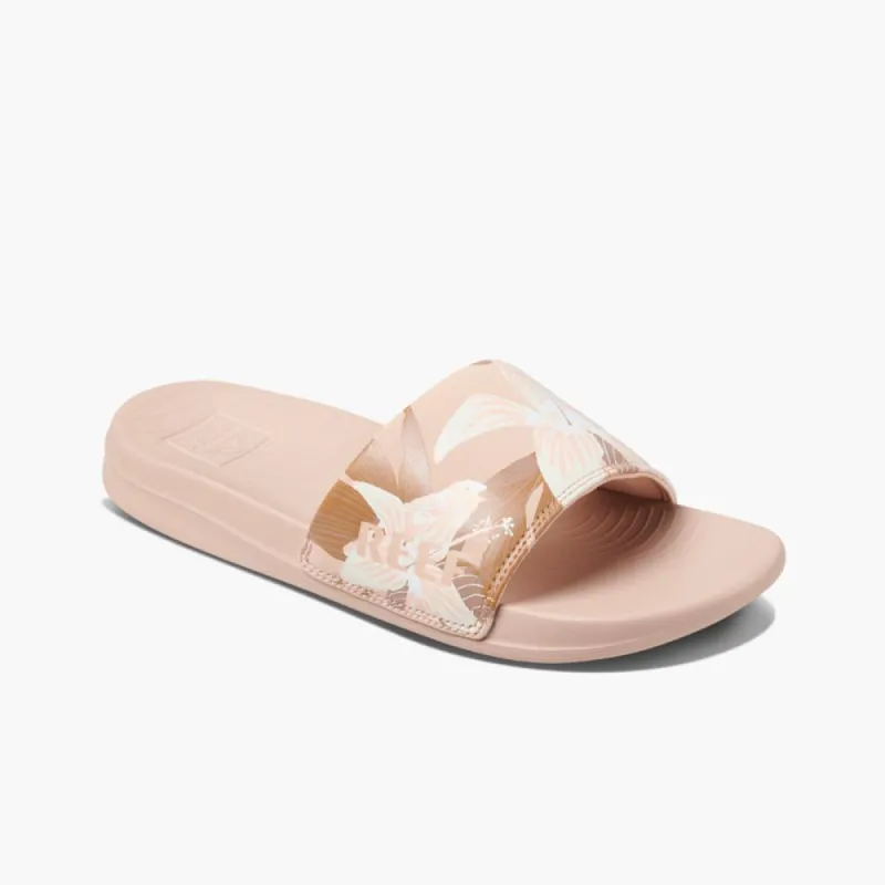 Reef Women REEF ONE SLIDE SAND HIBISCUS sold by Reef