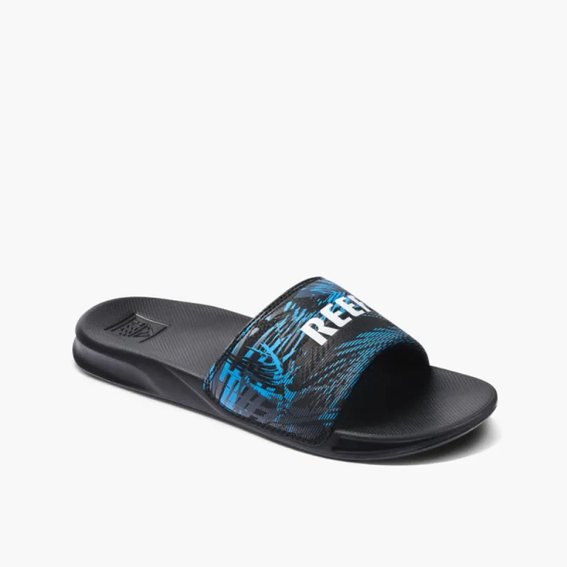 Reef Men REEF ONE SLIDE BLACK FADED PALM sold by Reef
