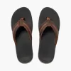 Reef Men LTHR ORTHO COAST BLACK/BROWN sold by Reef