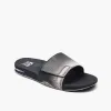 Reef Men FANNING SLIDE BLACK/TAUPE FADE sold by Reef