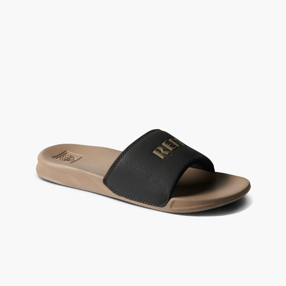 Reef Men REEF ONE SLIDE BLACK/FOSSIL sold by Reef